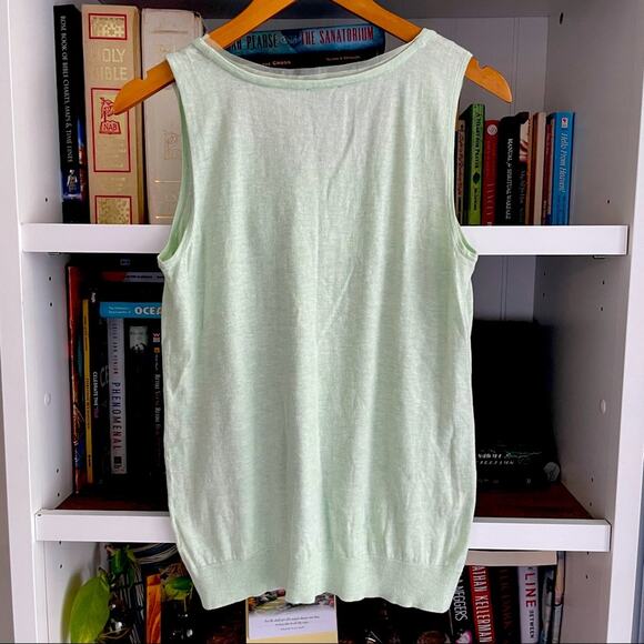 Talbots Mint Green Sleeveless Top Size M - Picture 2 of 3